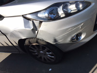 Image of customers car following accident