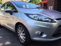 Image of customers car following accident