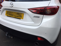 Image of customers car following accident